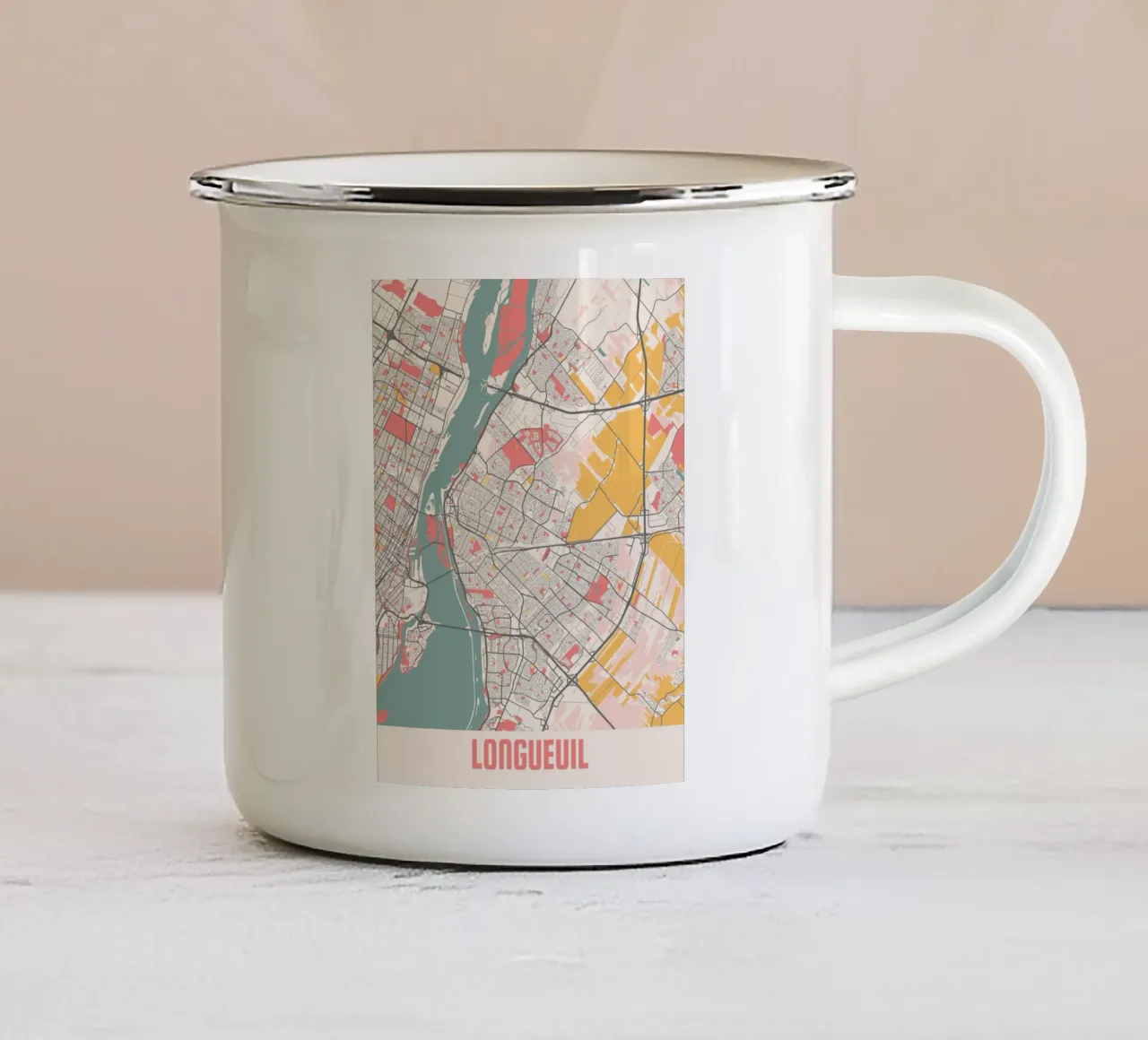 LONGUEUIL tazza in smalto da Travelstudio