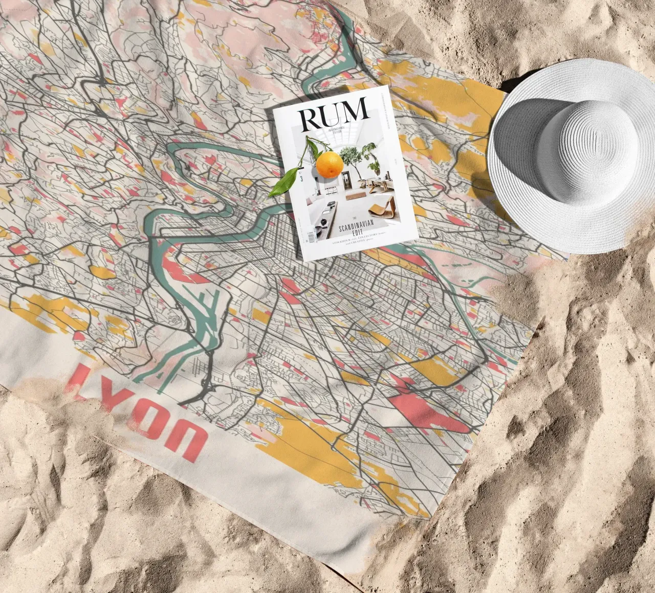 LYON beach towel by Travelstudio