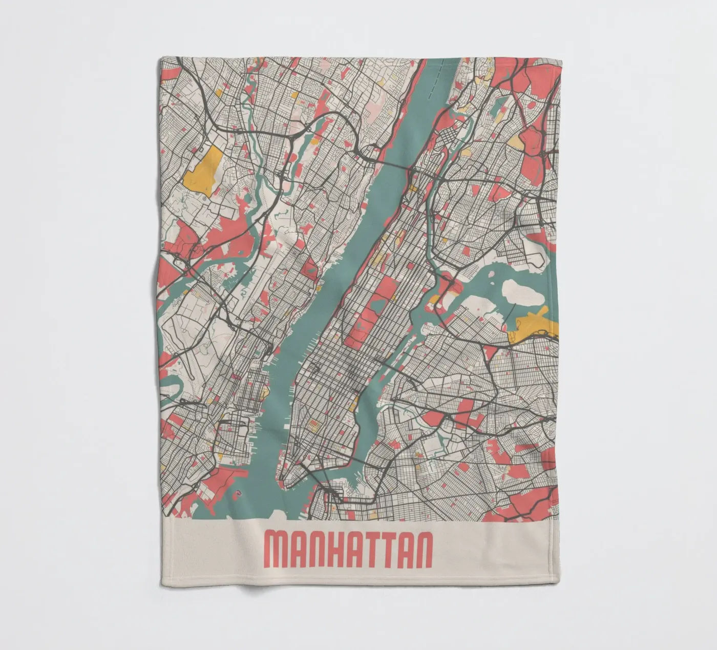 MANHATTAN fleecedeken van Travelstudio