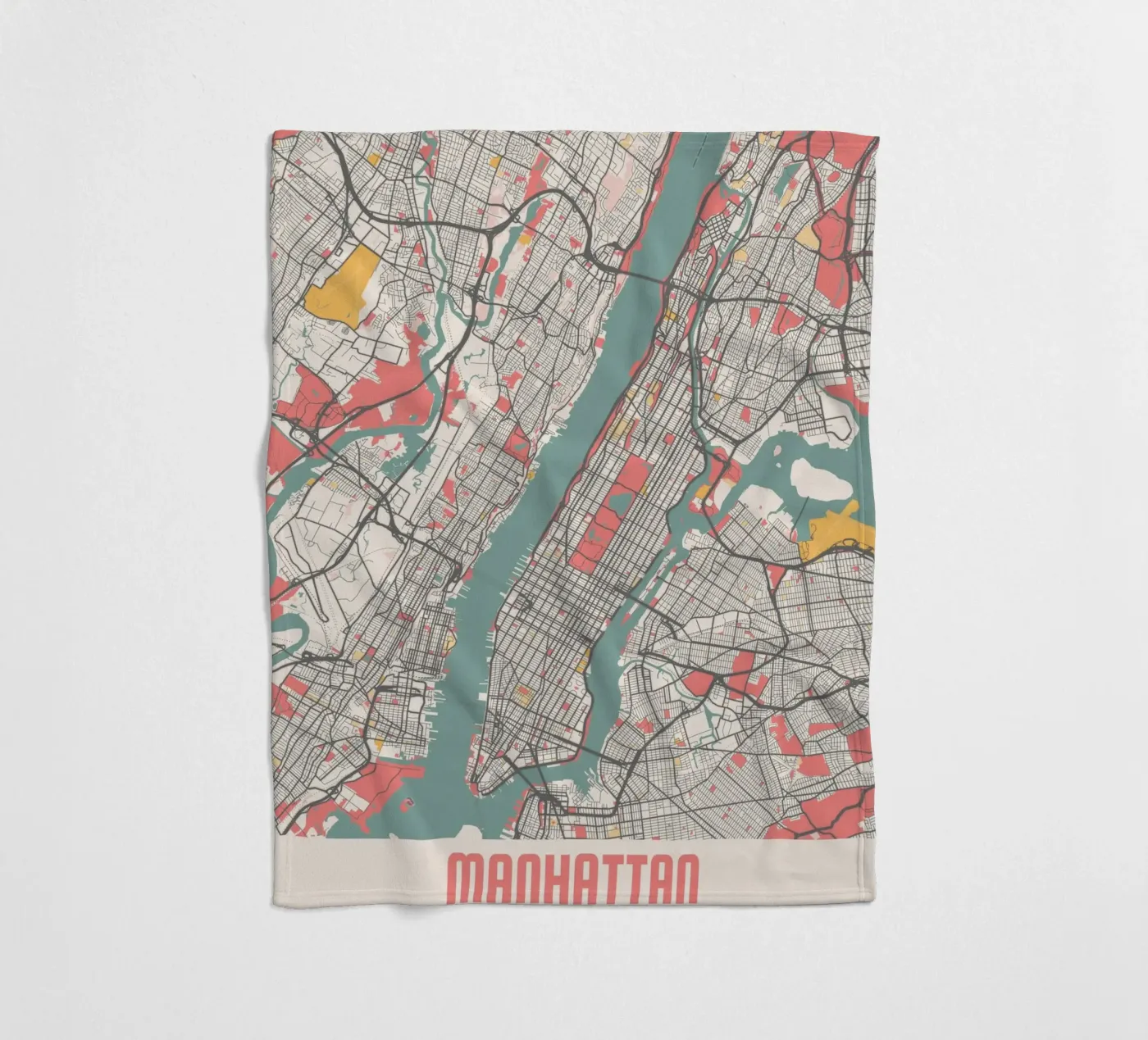MANHATTAN fleecedeken van Travelstudio