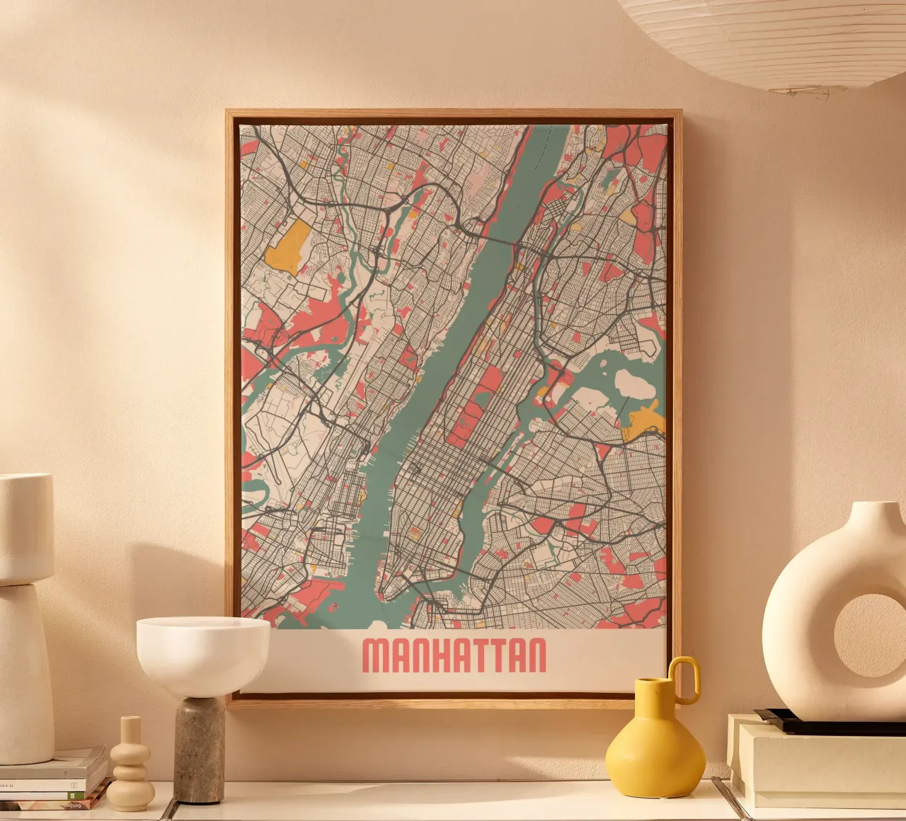 MANHATTAN tela con Cornice a cassetta da Travelstudio