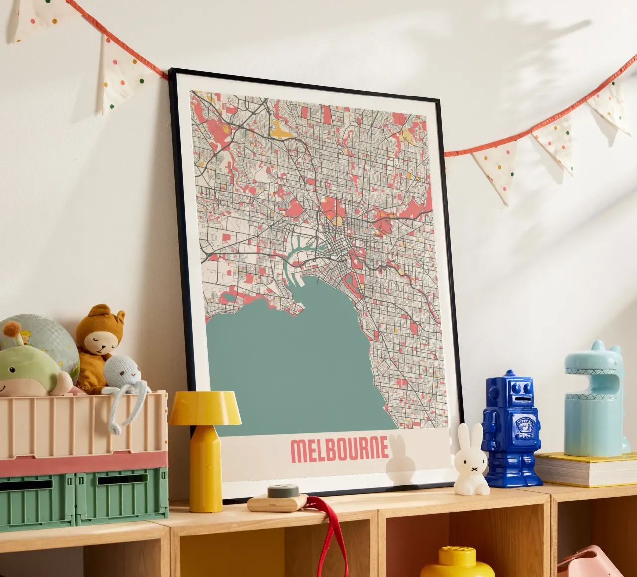 MELBOURNE poster con telaio in plastica da Travelstudio