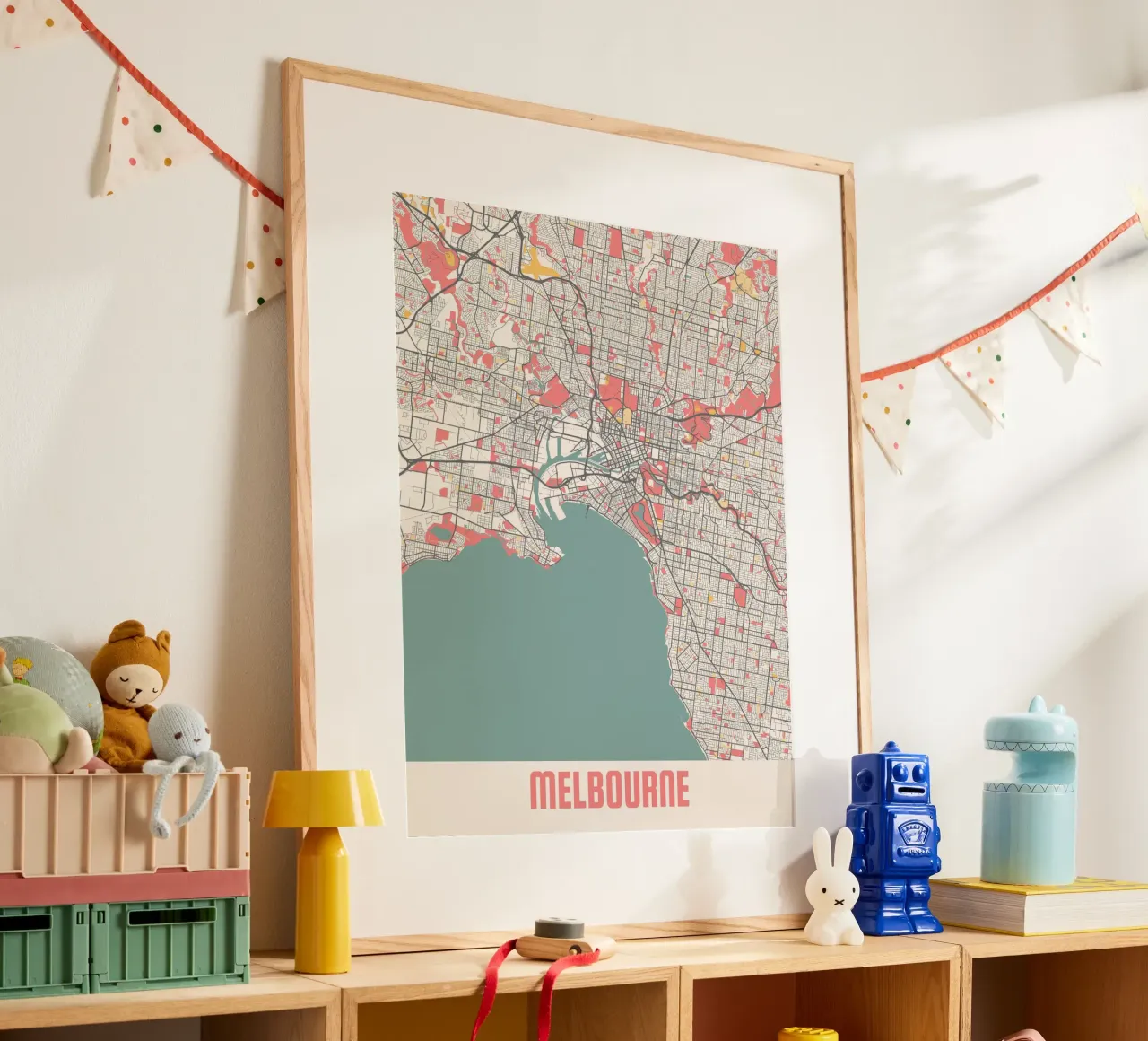 MELBOURNE poster con telaio in plastica da Travelstudio