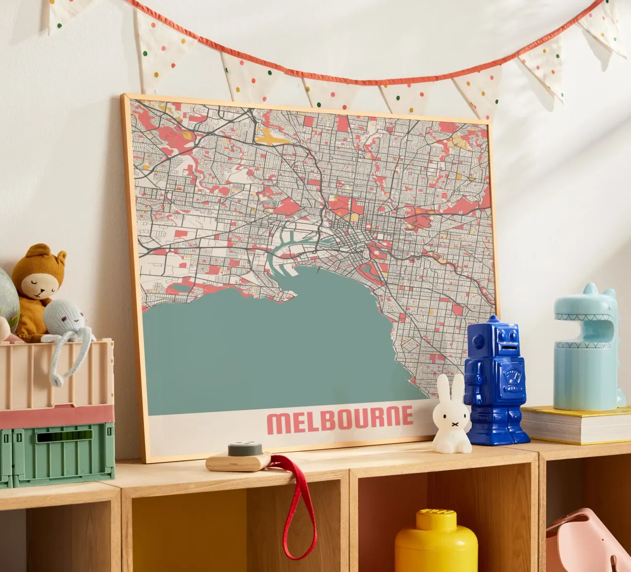 MELBOURNE poster con telaio in plastica da Travelstudio