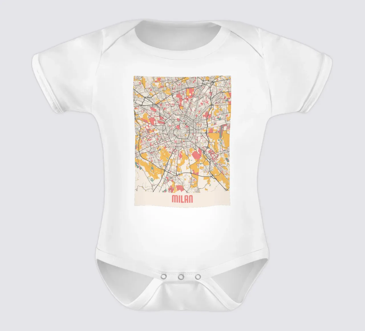 MILAN body neonato maniche corte da Travelstudio