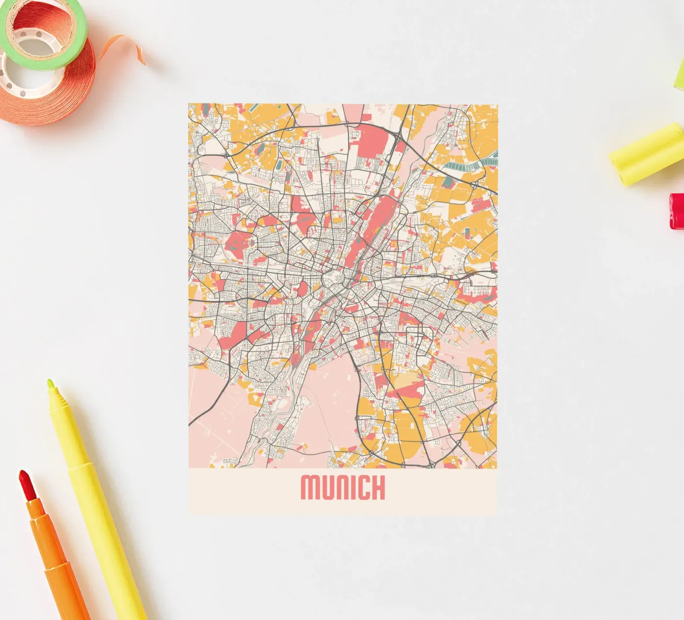 MUNICH sticker van Travelstudio