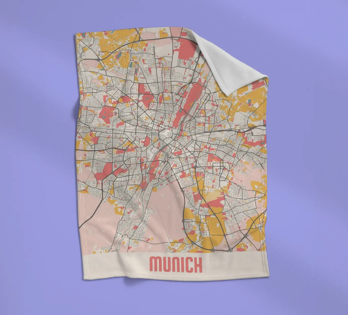 MUNICH fleecedeken van Travelstudio