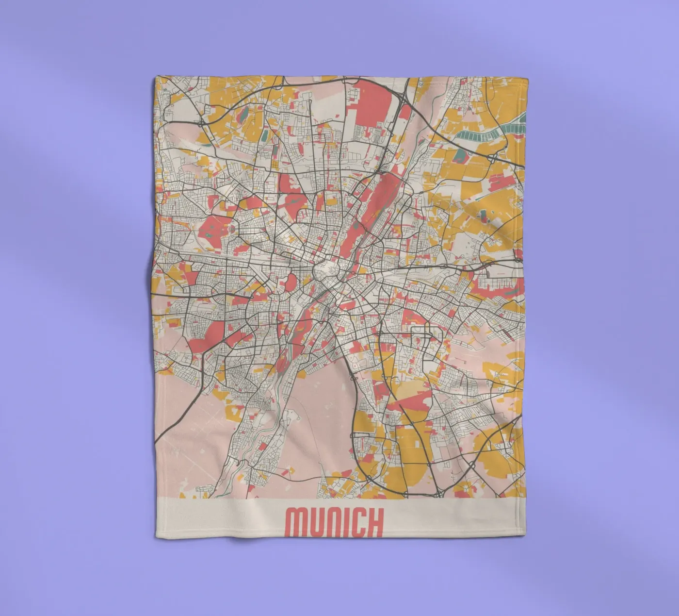 MUNICH fleecedeken van Travelstudio