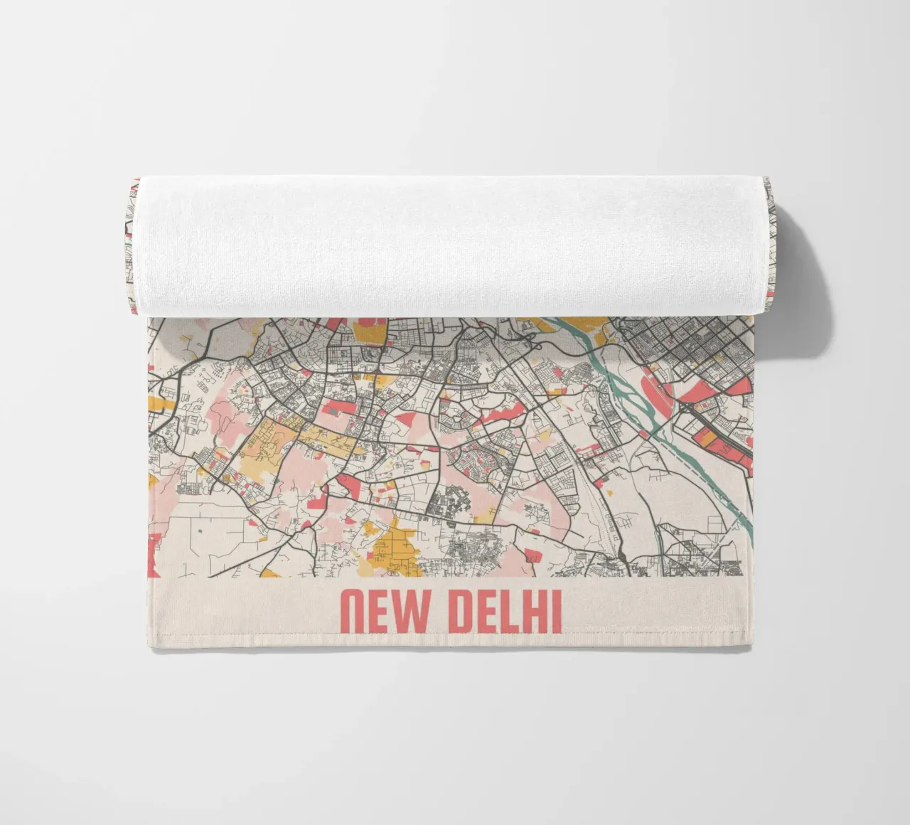 NEW DELHI beach towel by Travelstudio