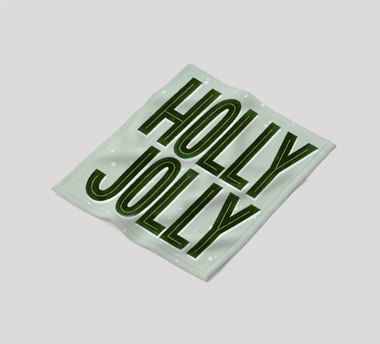 Holly Jolly fleece blanket by Summerchamps