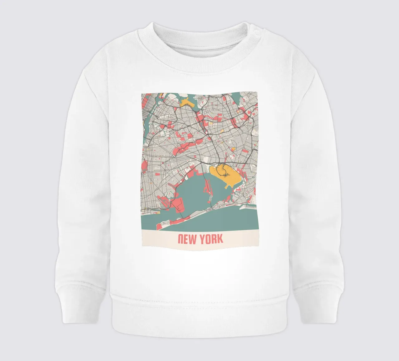 NEW YORK felpa neonato da Travelstudio