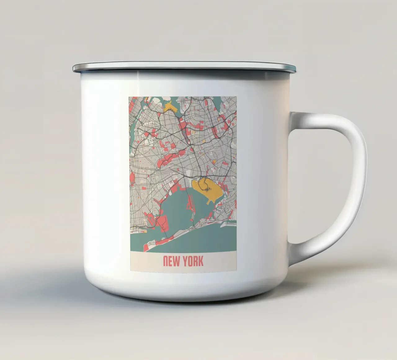 NEW YORK tazza in smalto da Travelstudio