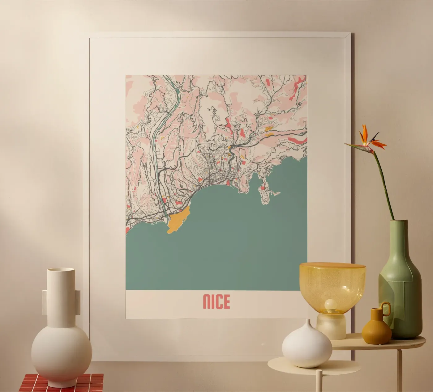 NICE Poster von Travelstudio