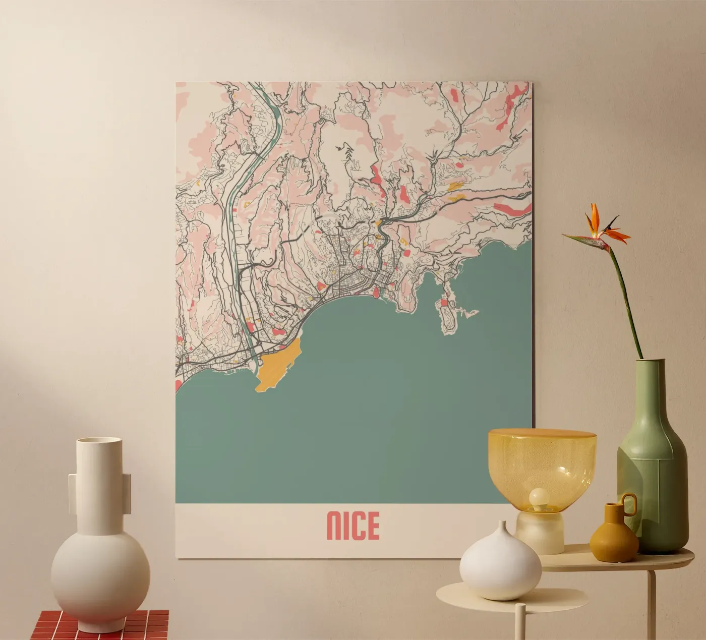 NICE Poster von Travelstudio