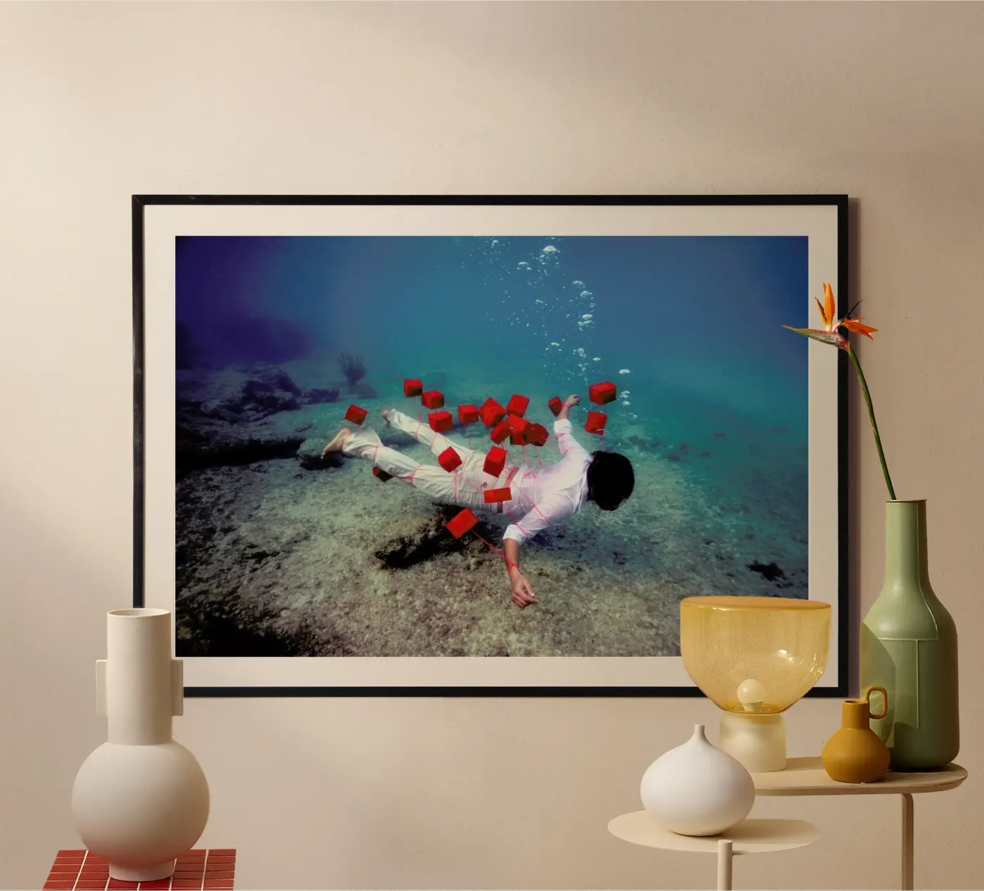 Red Squares poster da James Cooper