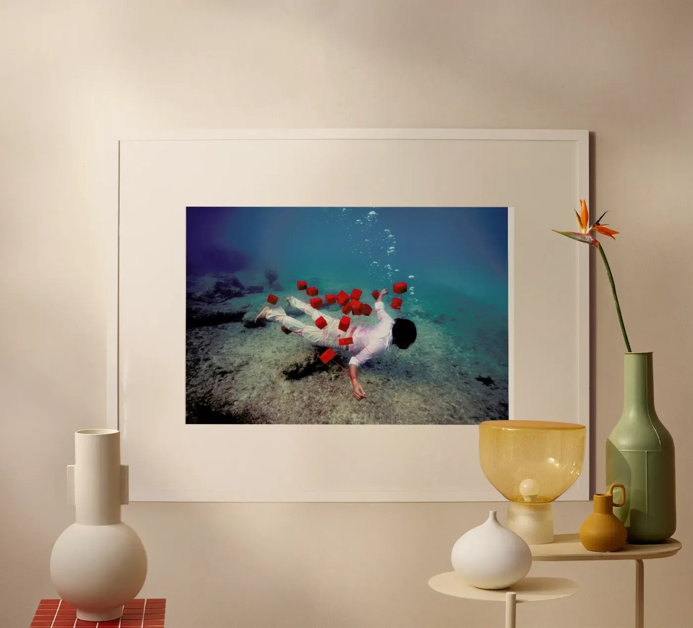 Red Squares poster da James Cooper