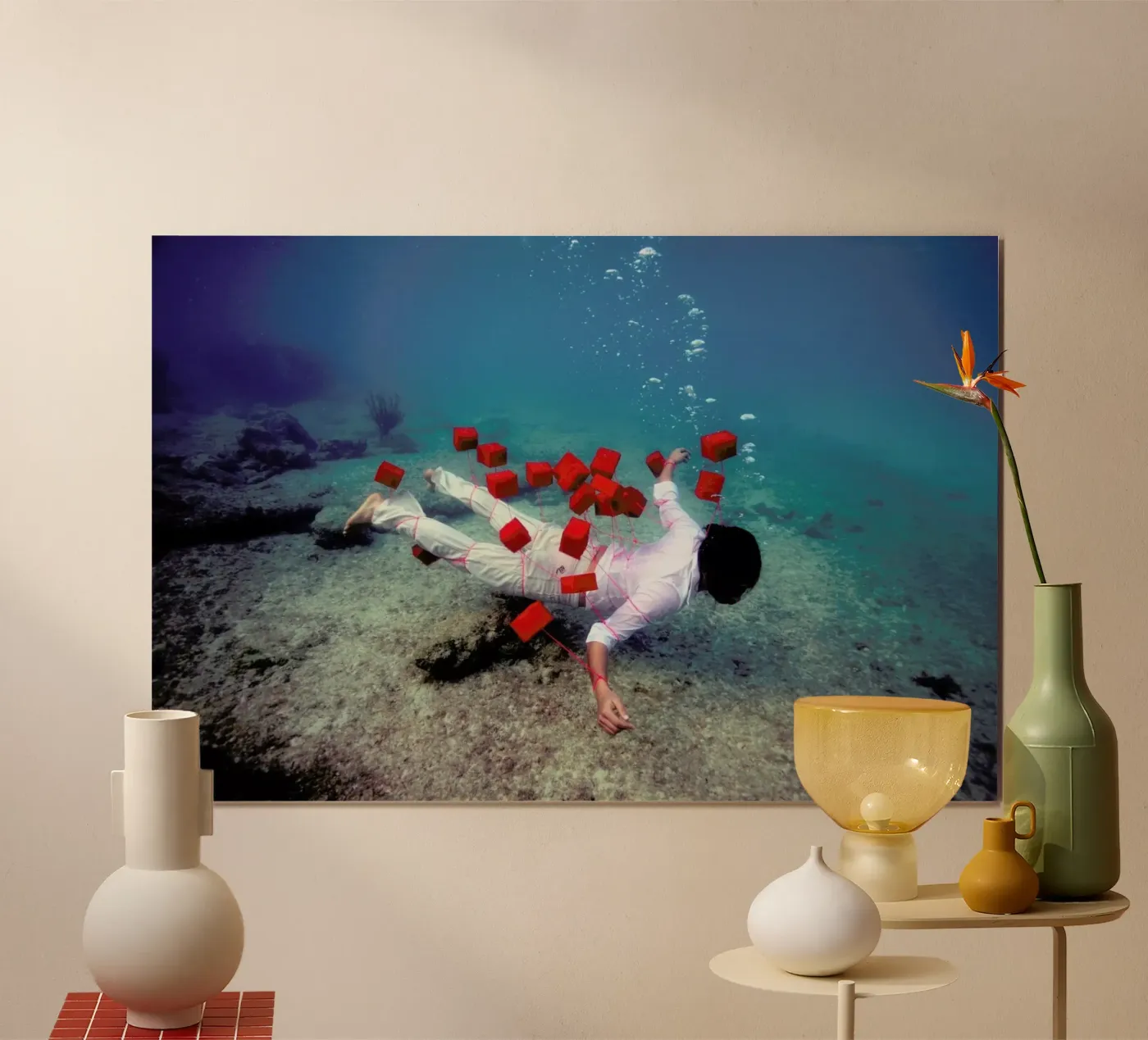 Red Squares poster da James Cooper