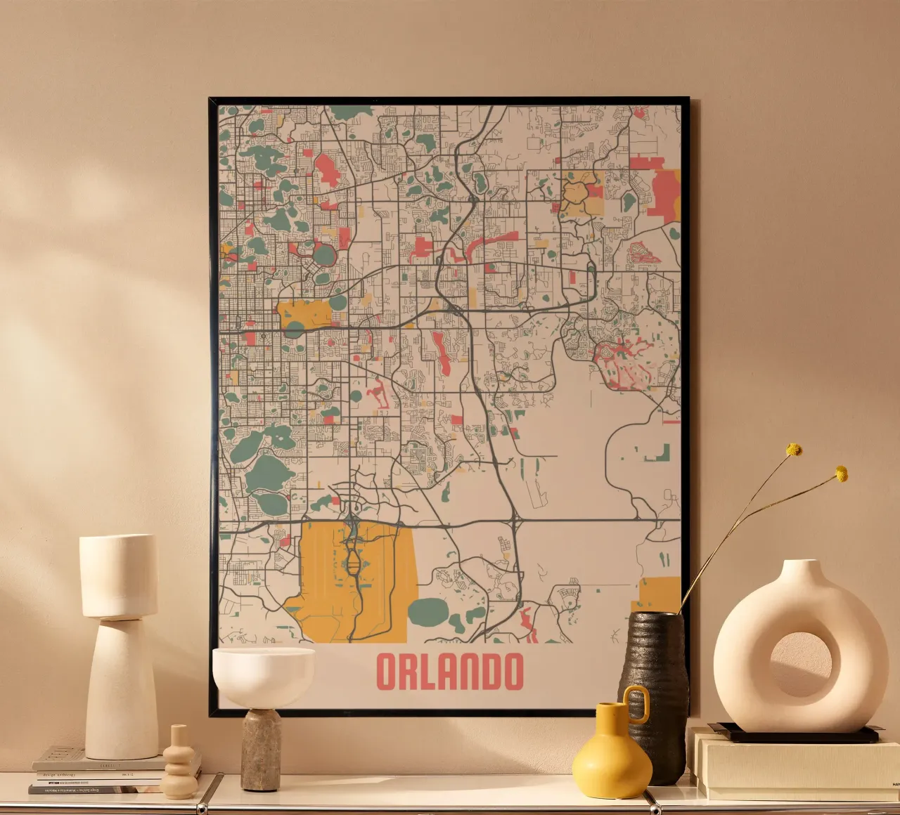 ORLANDO poster con telaio in alluminio da Travelstudio