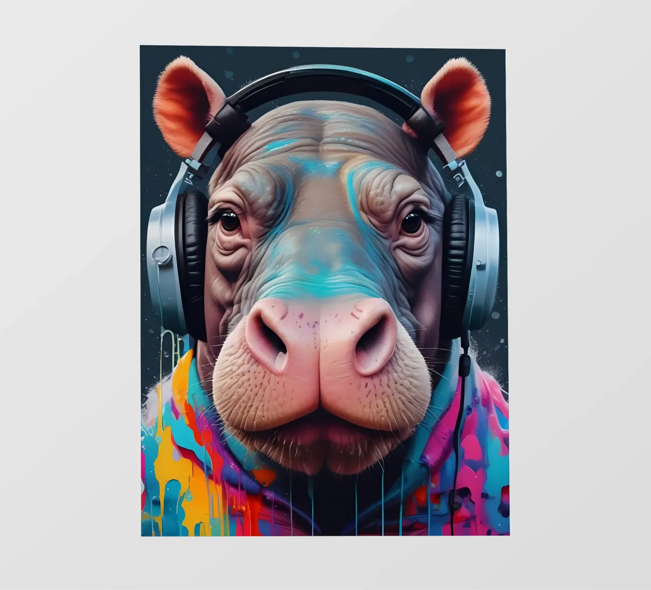Ippopotamo in cuffia telo in pvc da MakArena