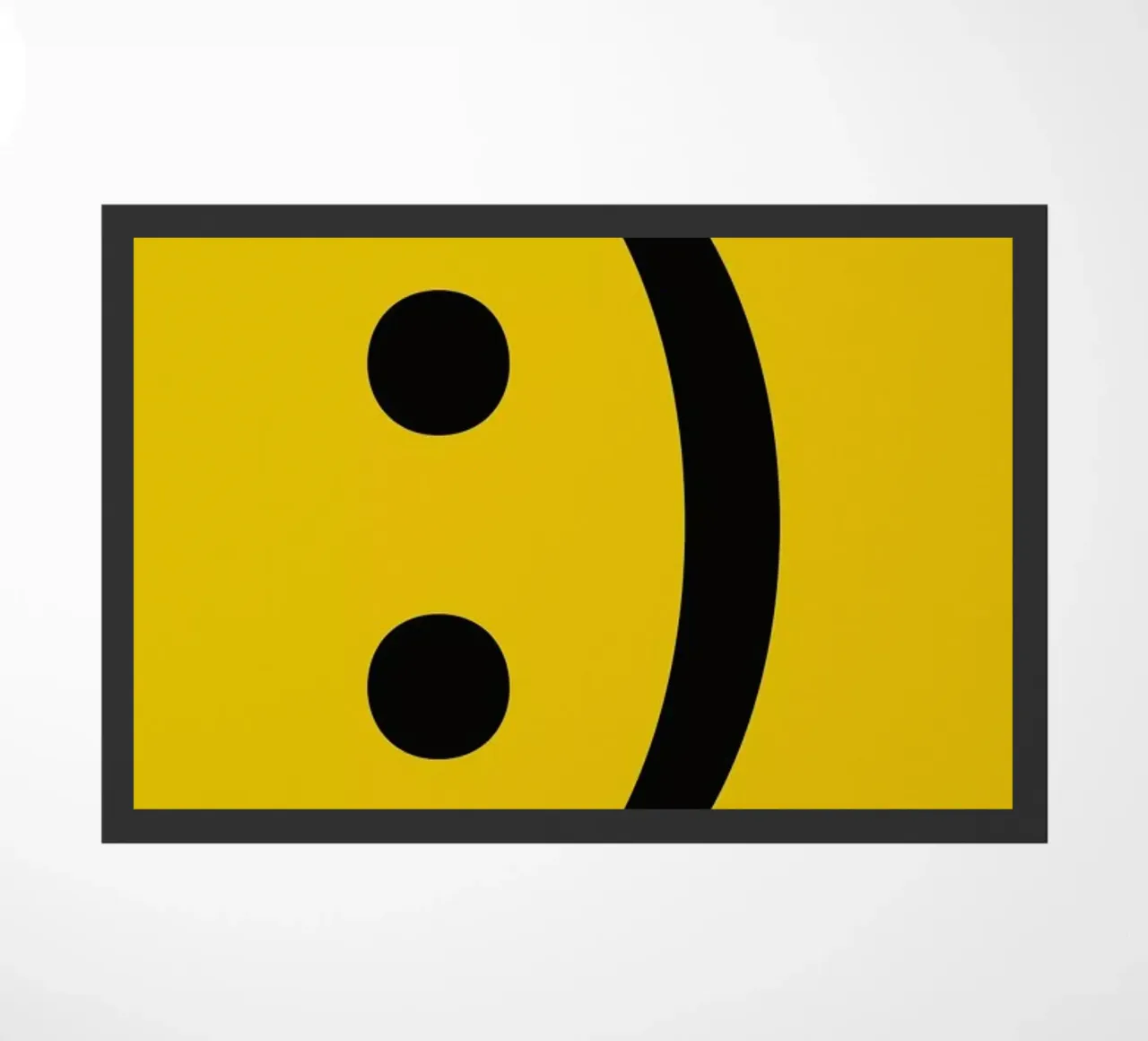 Smiley deurmat van LeDieg