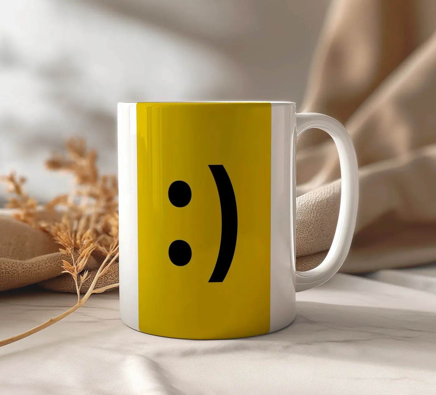 Smiley ceramic mug by LeDieg