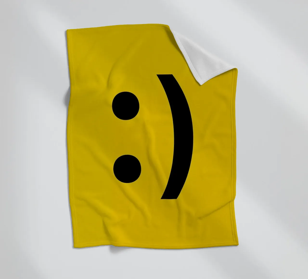 Smiley fleecedeken van LeDieg