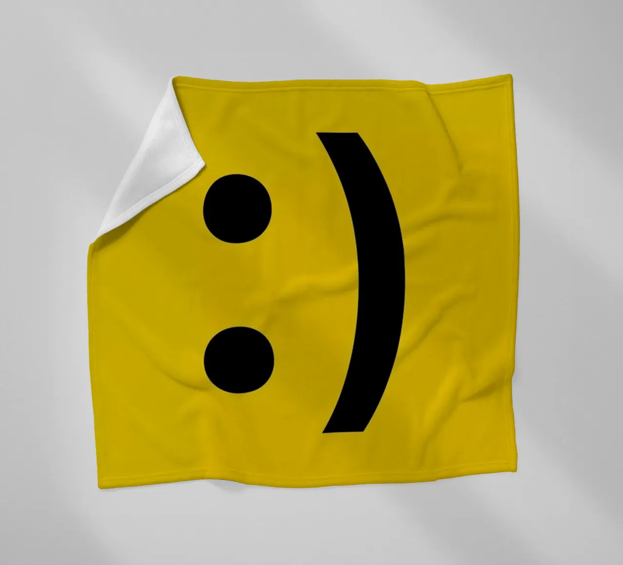 Smiley fleecedeken van LeDieg