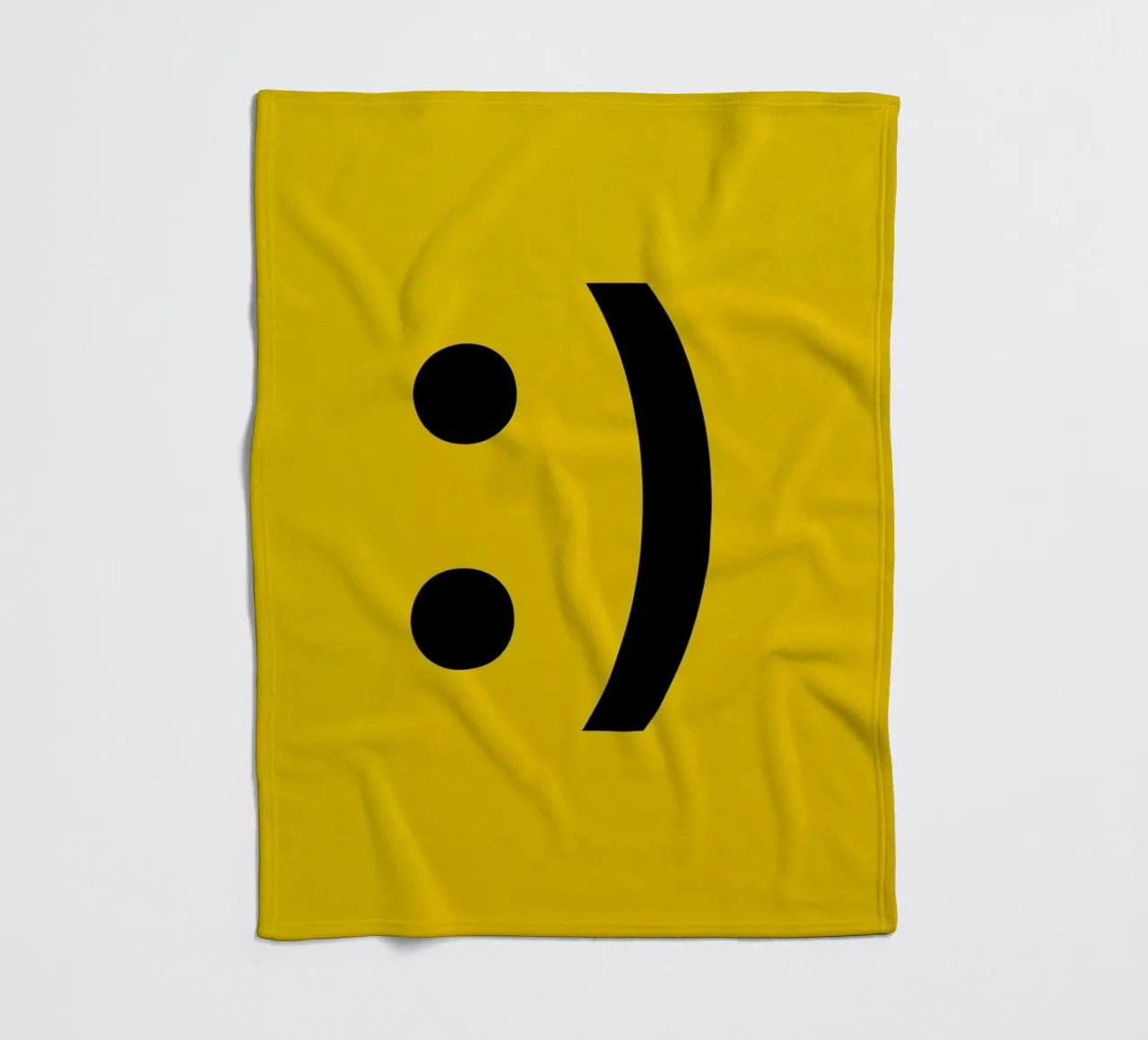 Smiley fleecedeken van LeDieg