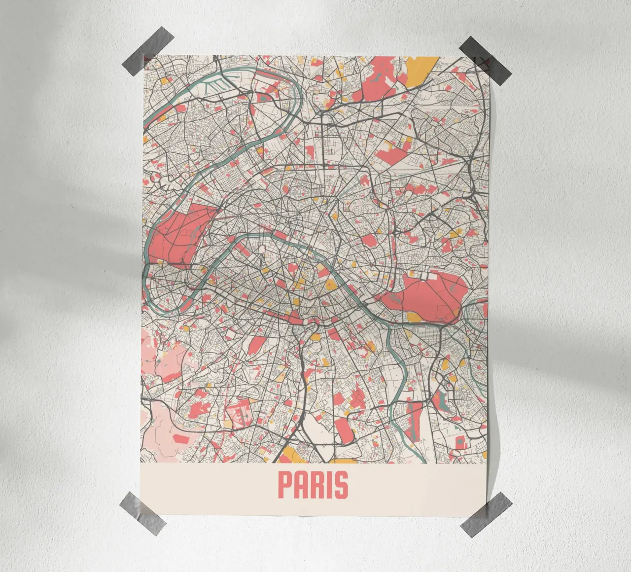 PARIS poster con telaio in legno da Travelstudio