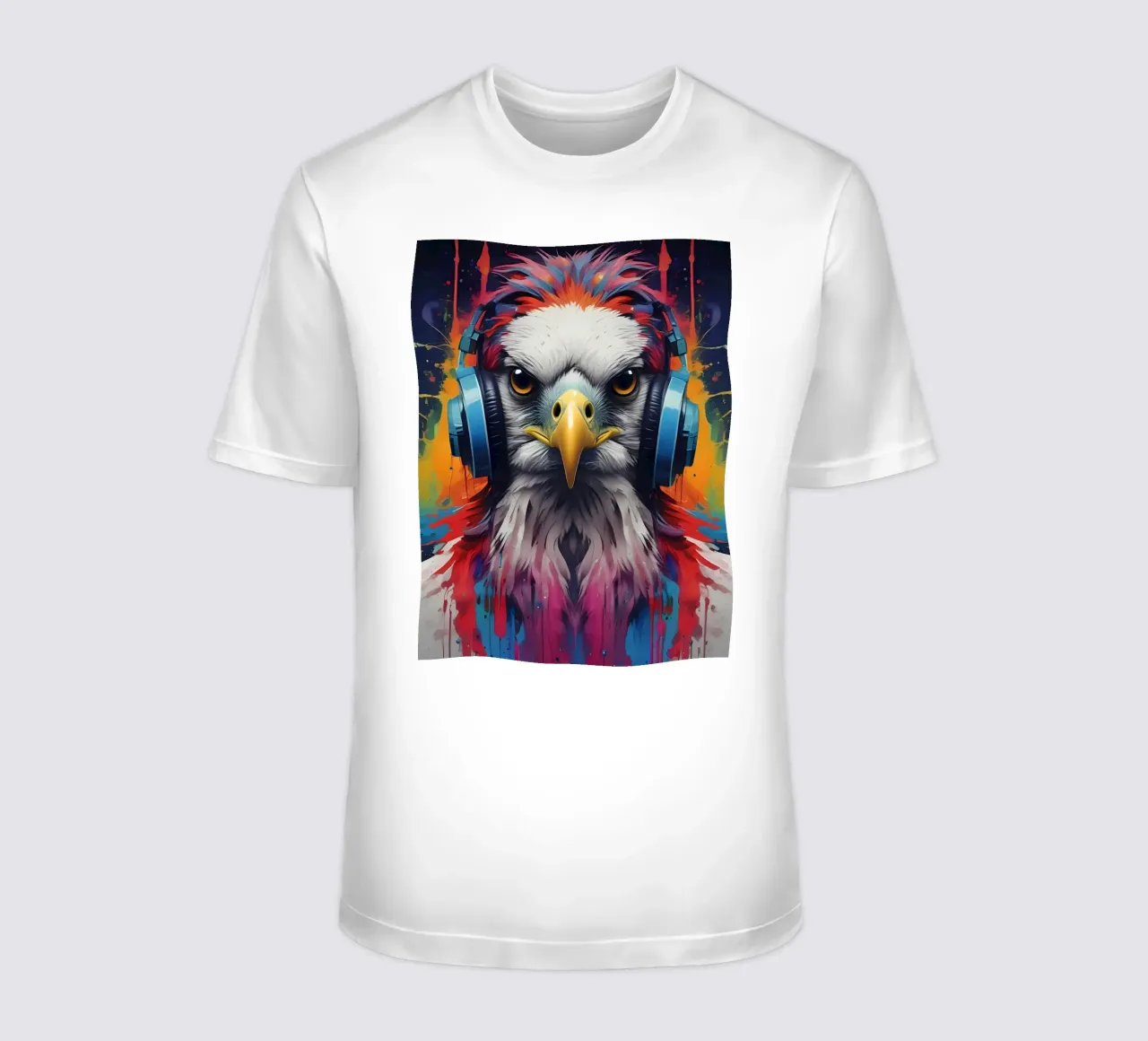 Falco con cuffie t-shirt da MakArena