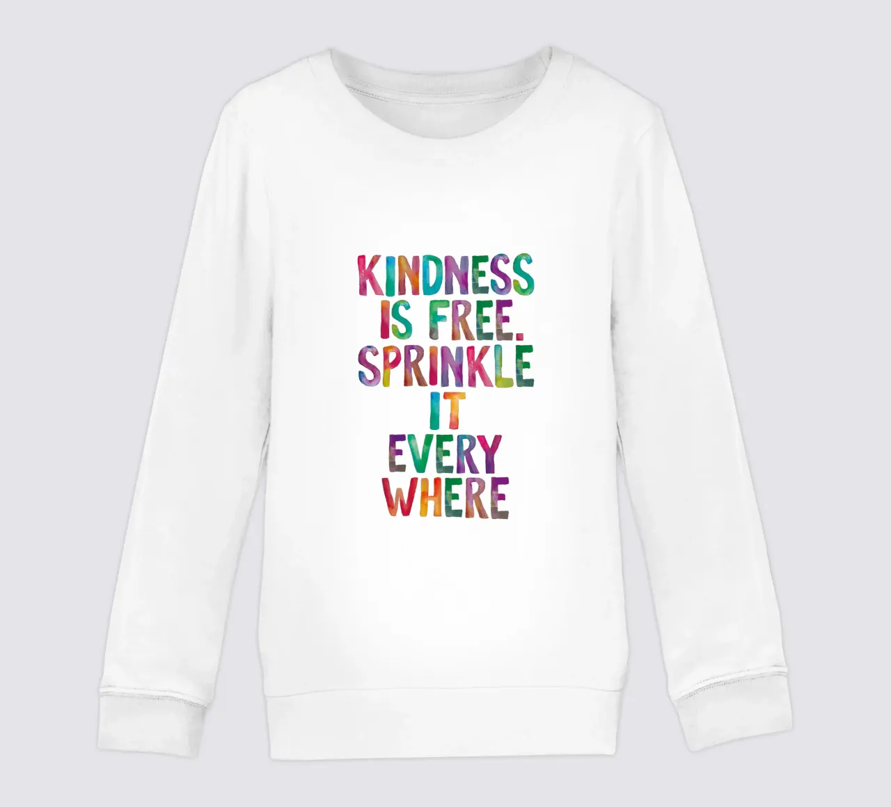 La gentilezza è gratuita, cospargetela ovunque Regenbogen Design felpa bambino da THE MOTIVATED TYPE