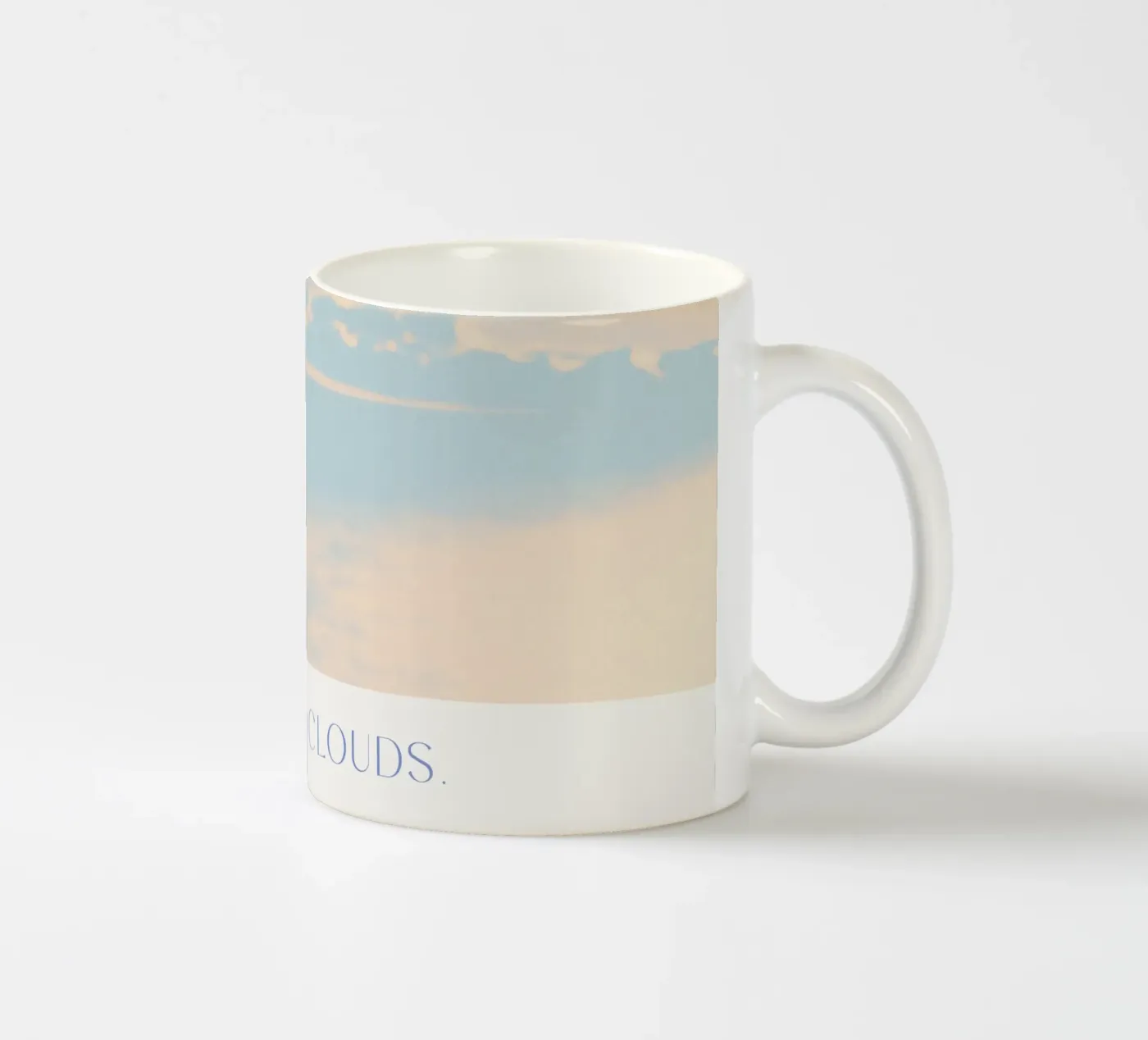 Chasing Clouds ceramic mug by treechild