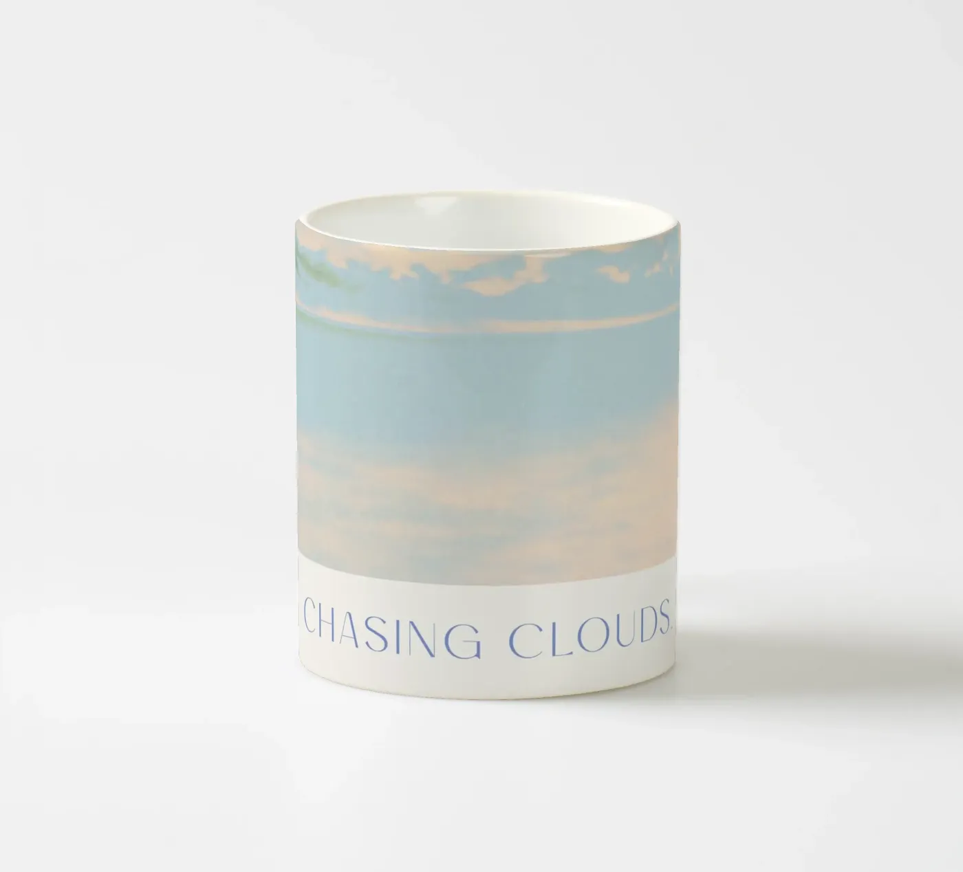 Chasing Clouds ceramic mug by treechild