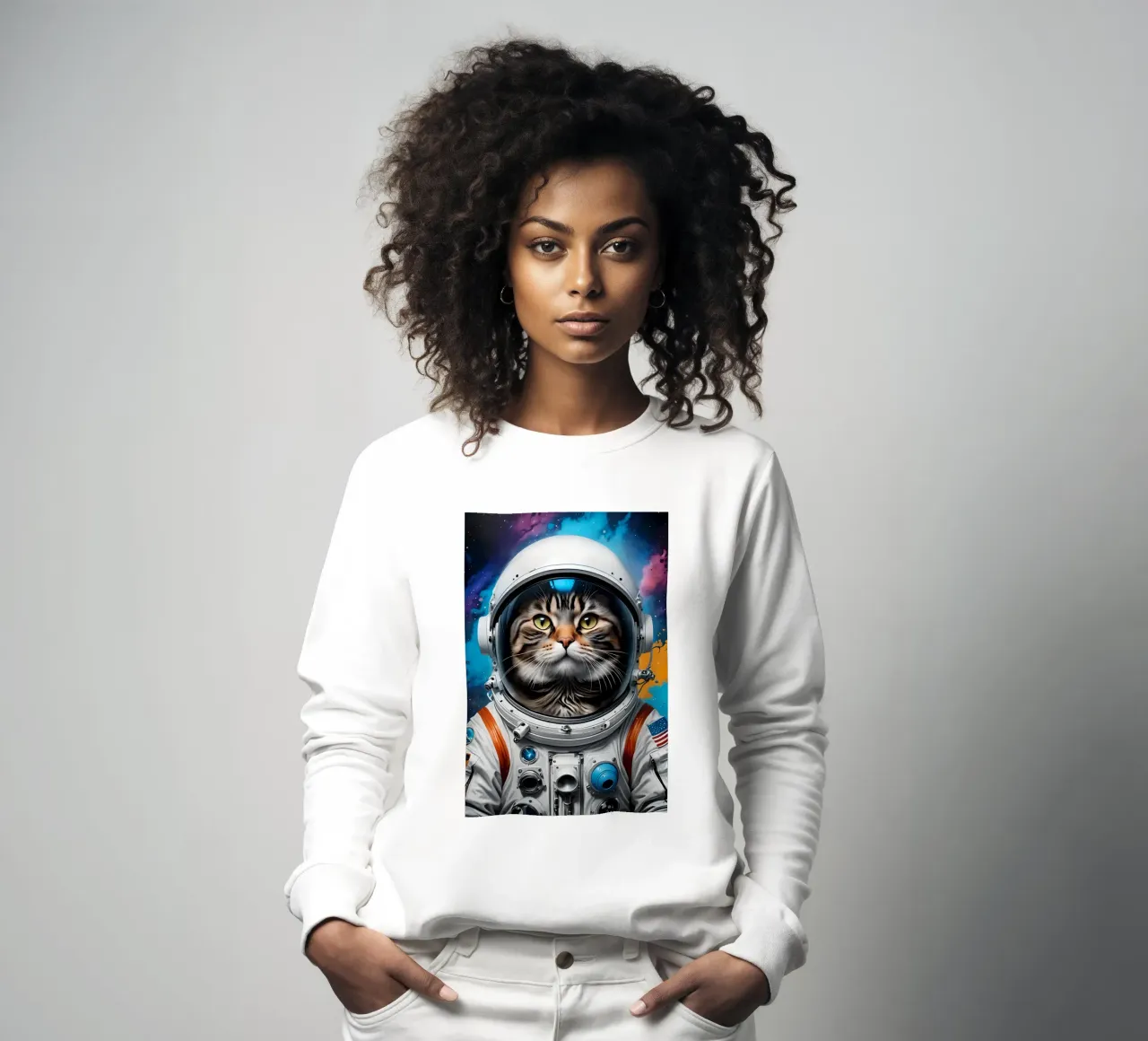 Gatto astronauta felpa da MakArena