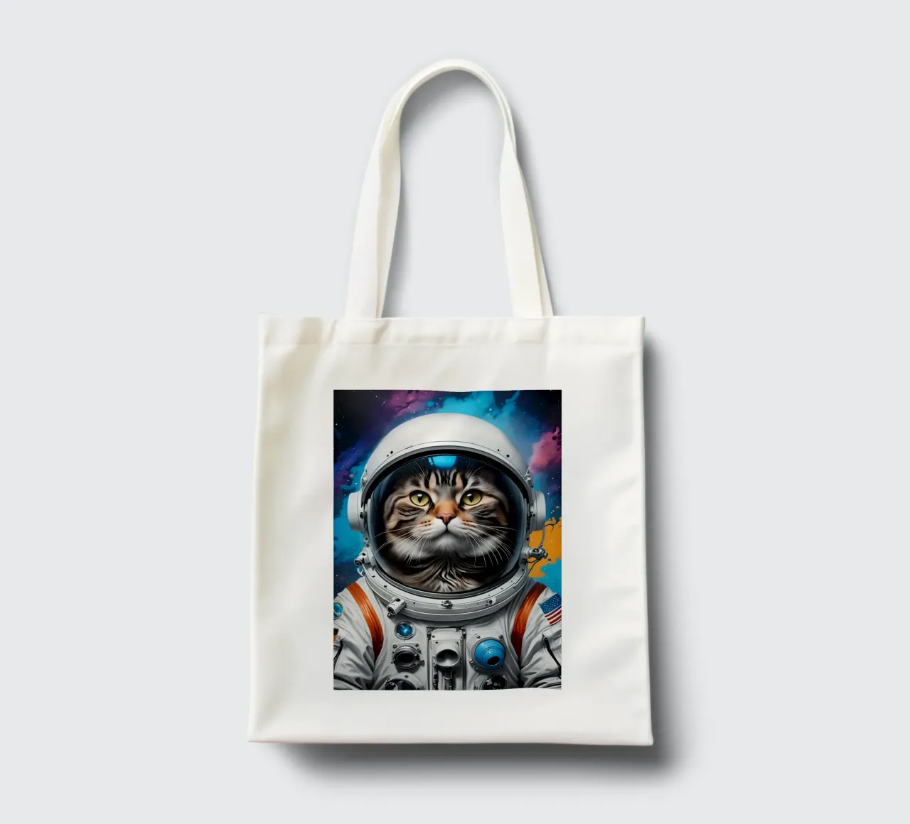 Astronaut cat tote bag by MakArena