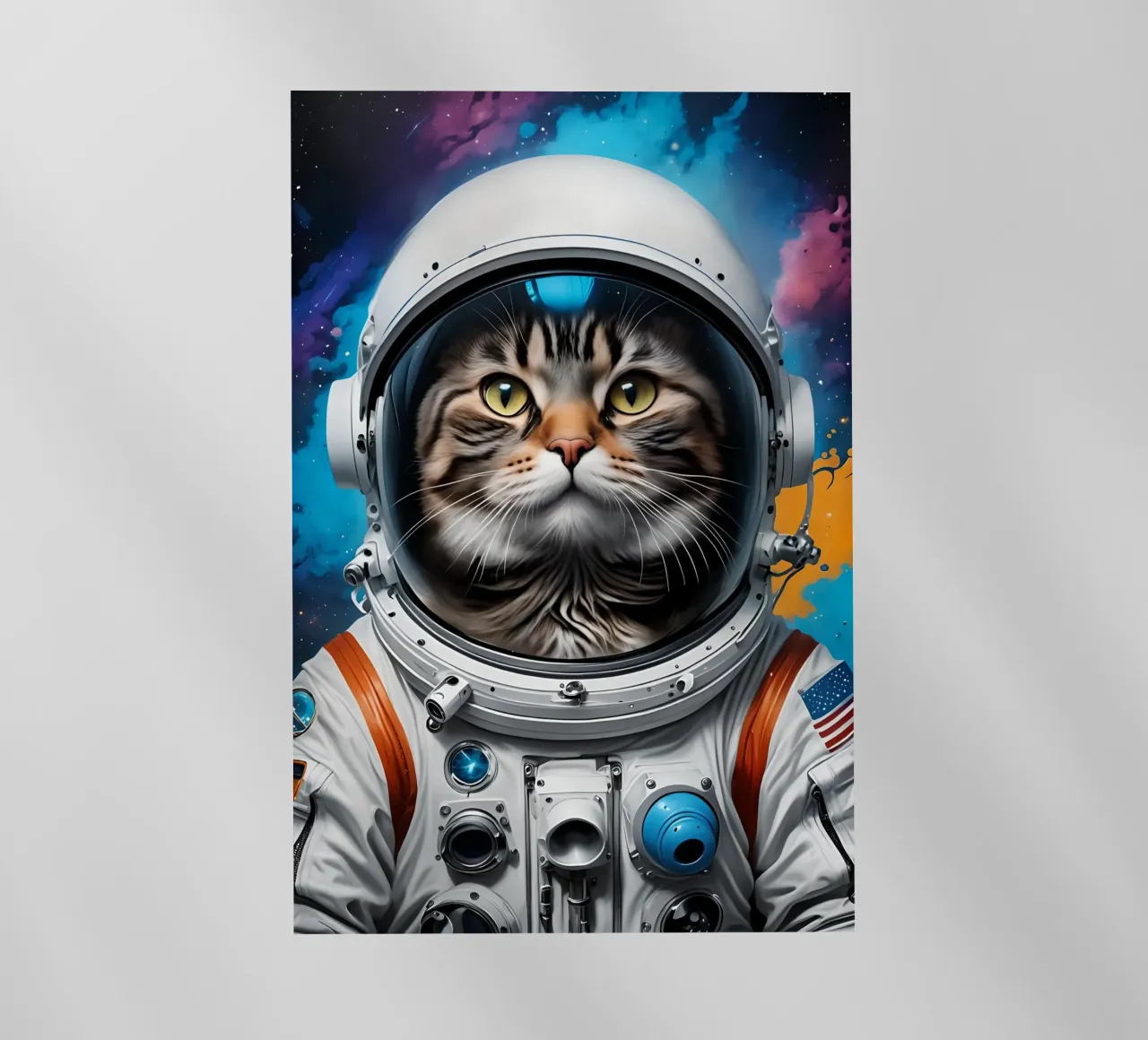 Gatto astronauta pellicola backlit da MakArena