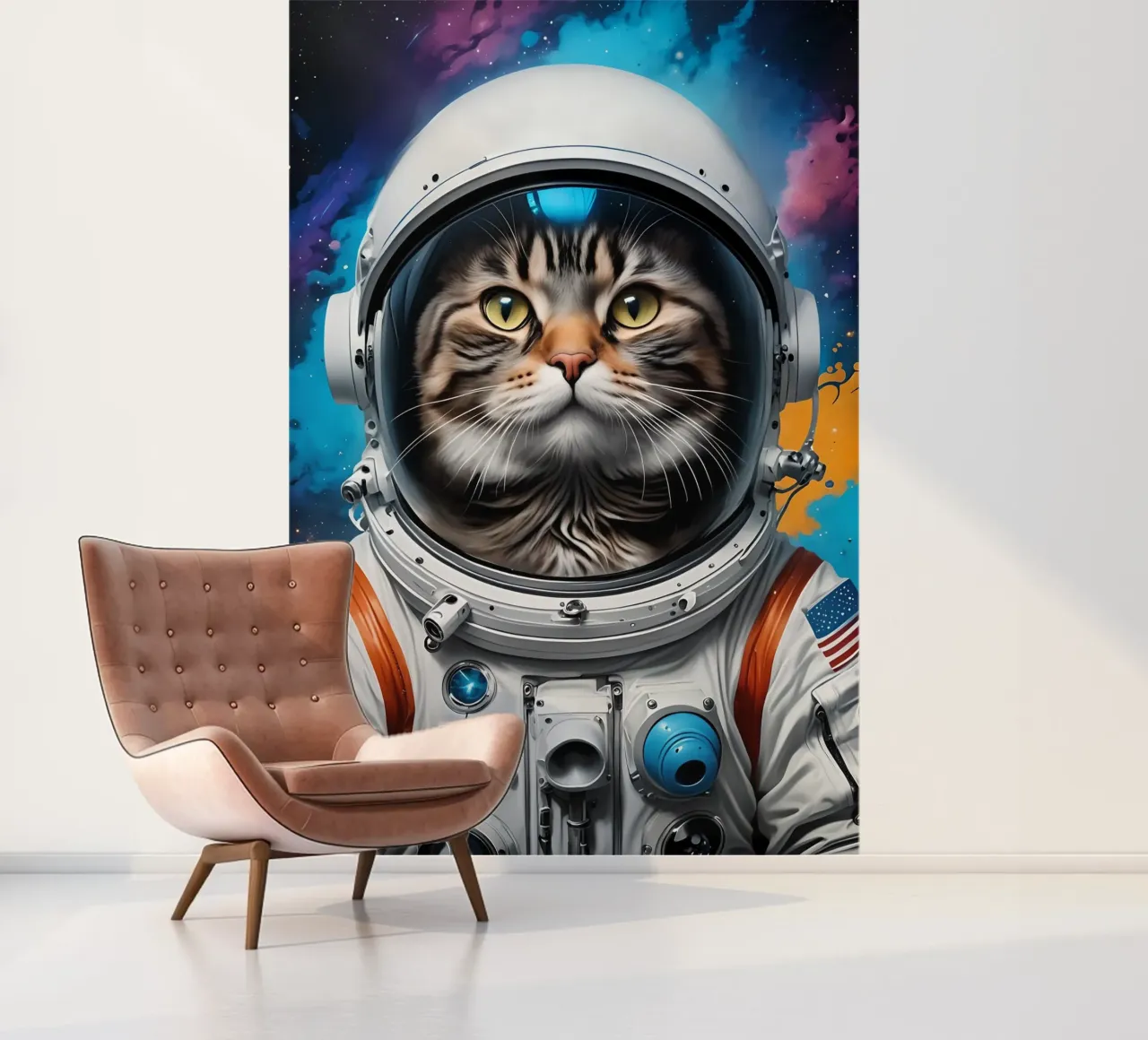 Astronaut cat photo wallpaper by MakArena
