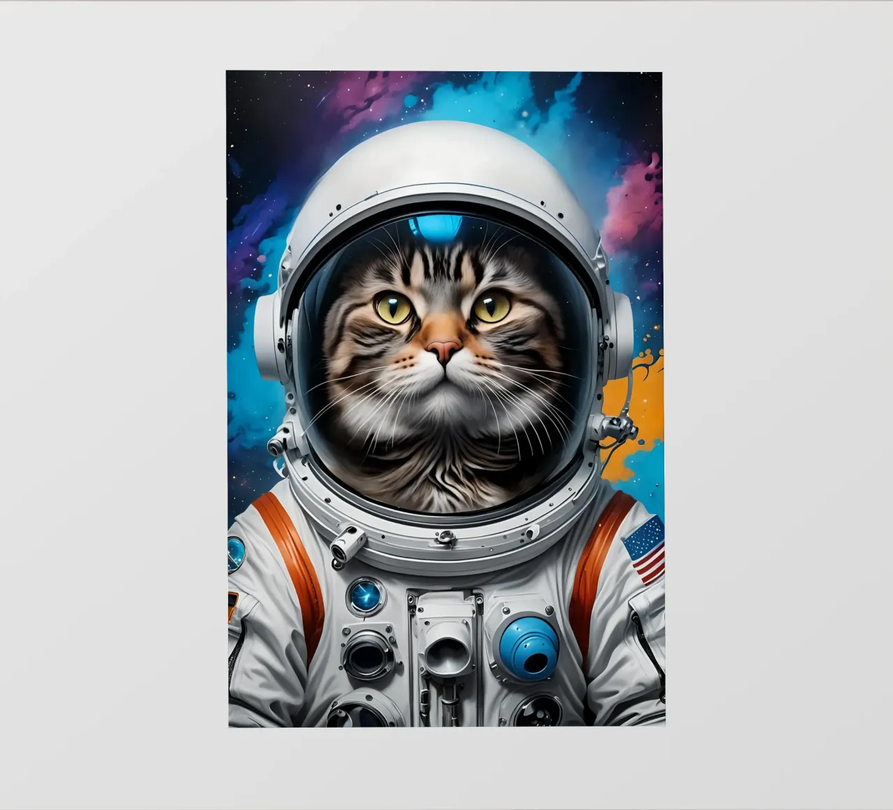 Gatto astronauta telo in pvc da MakArena