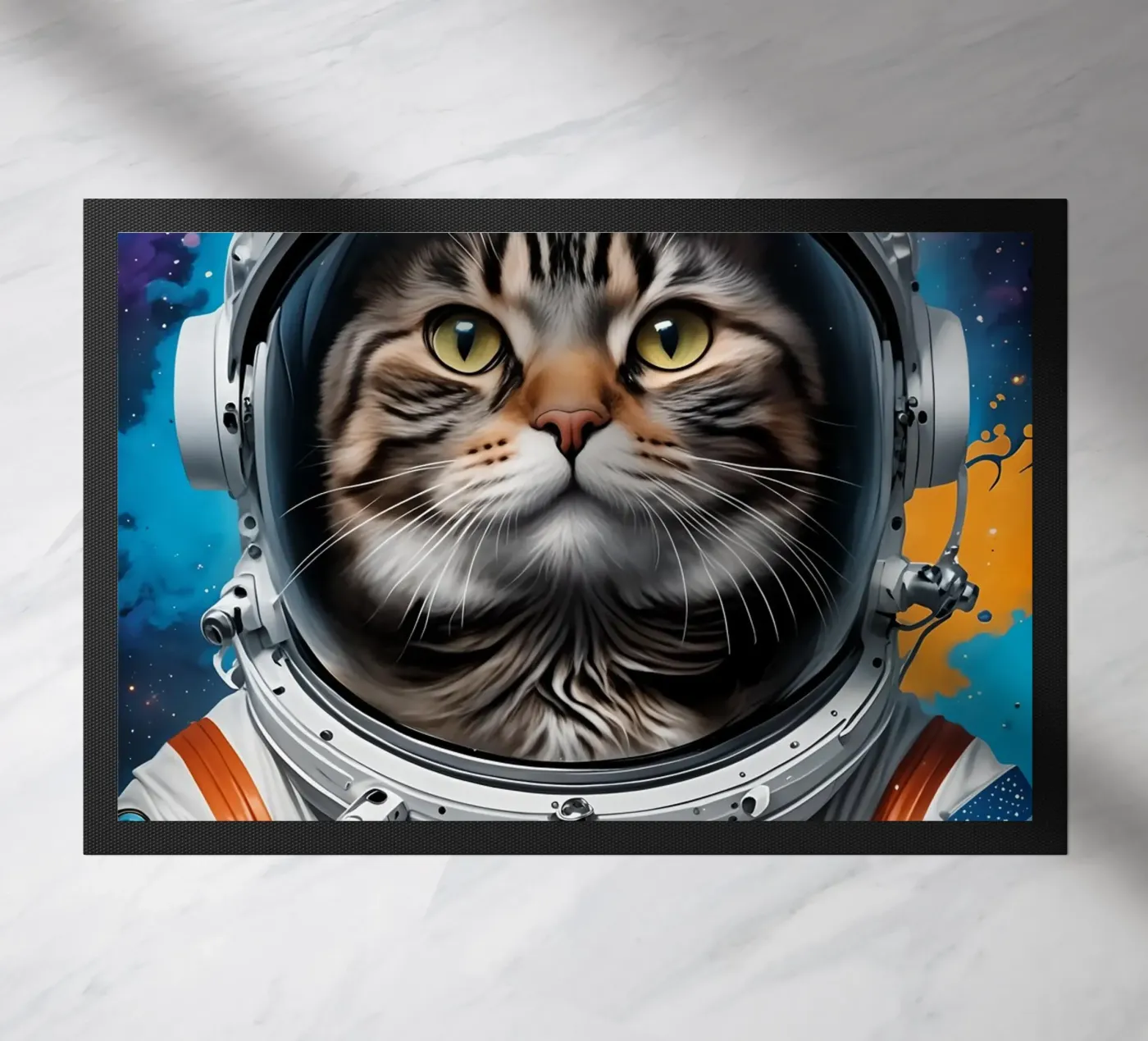 Astronaut cat doormat by MakArena