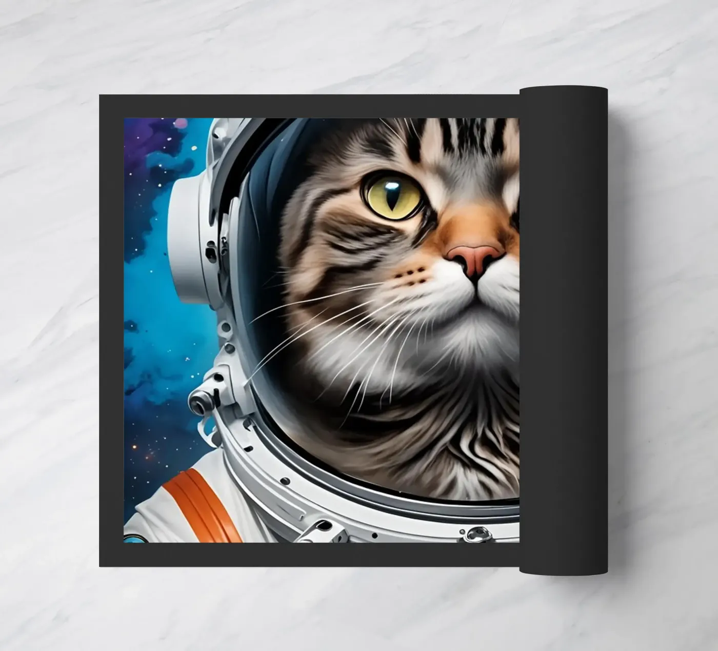 Astronaut cat doormat by MakArena