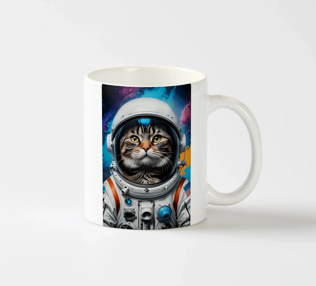 Gatto astronauta tazza in ceramica da MakArena