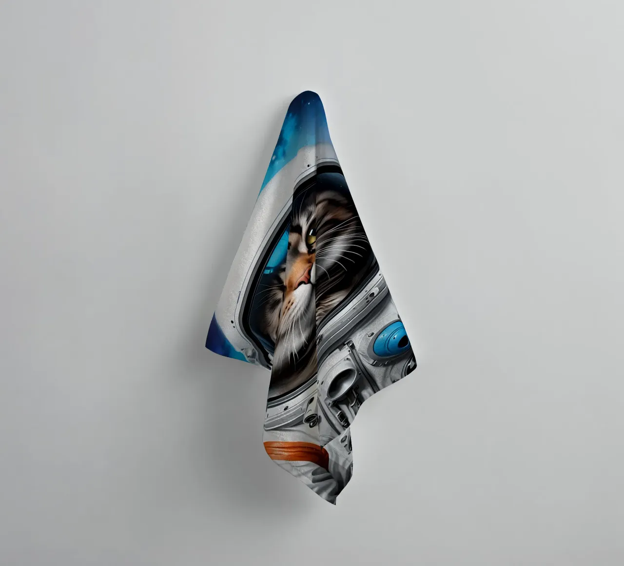 Astronaut cat towel by MakArena