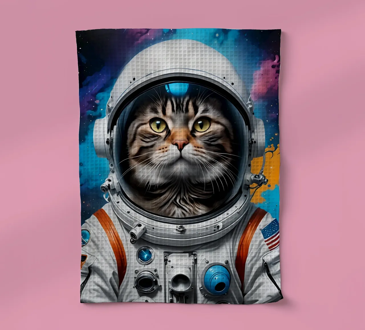 Astronaut cat torchon de MakArena
