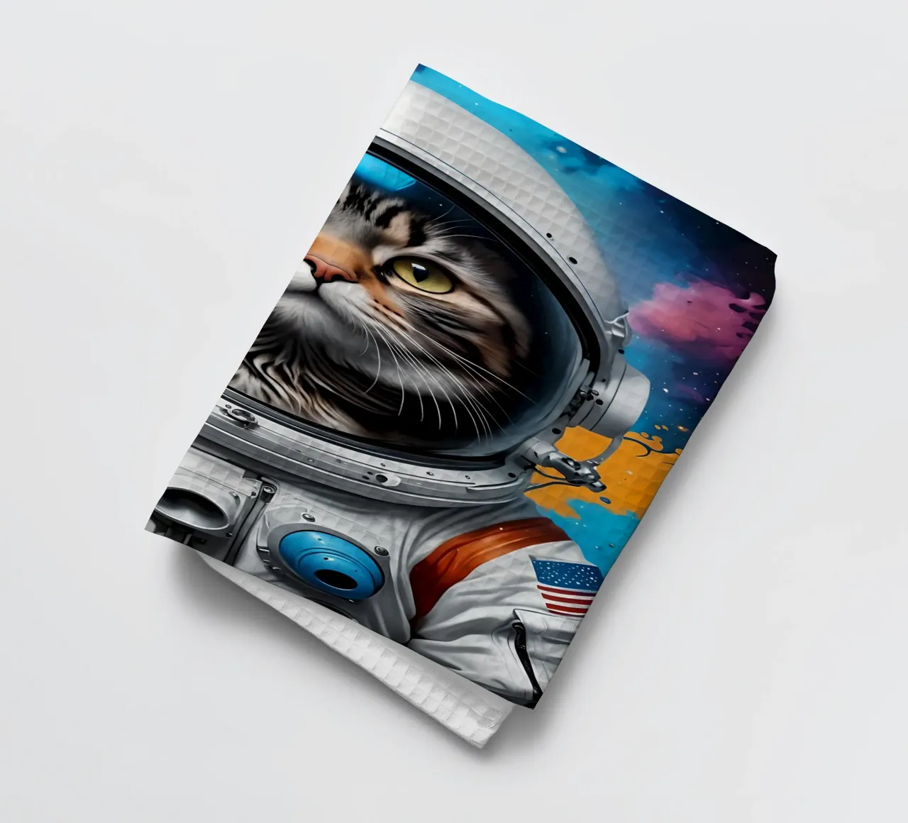 Astronaut cat torchon de MakArena