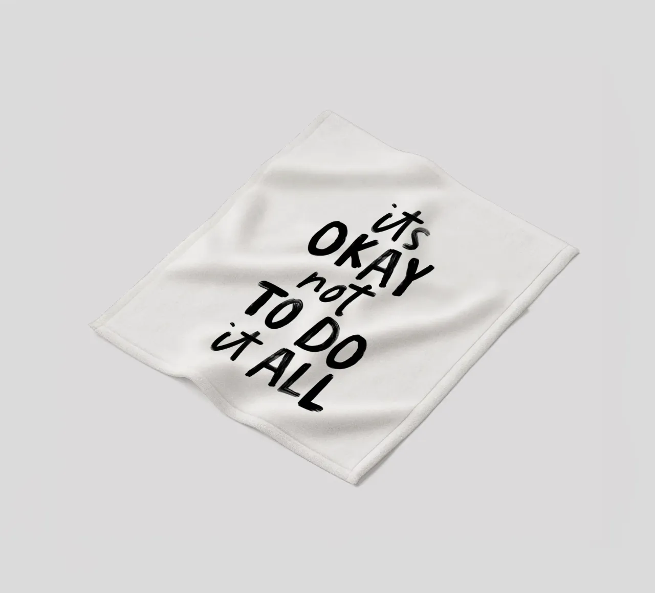 Va bene non fare tutto in bianco e nero tipografico coperta in pile da THE MOTIVATED TYPE