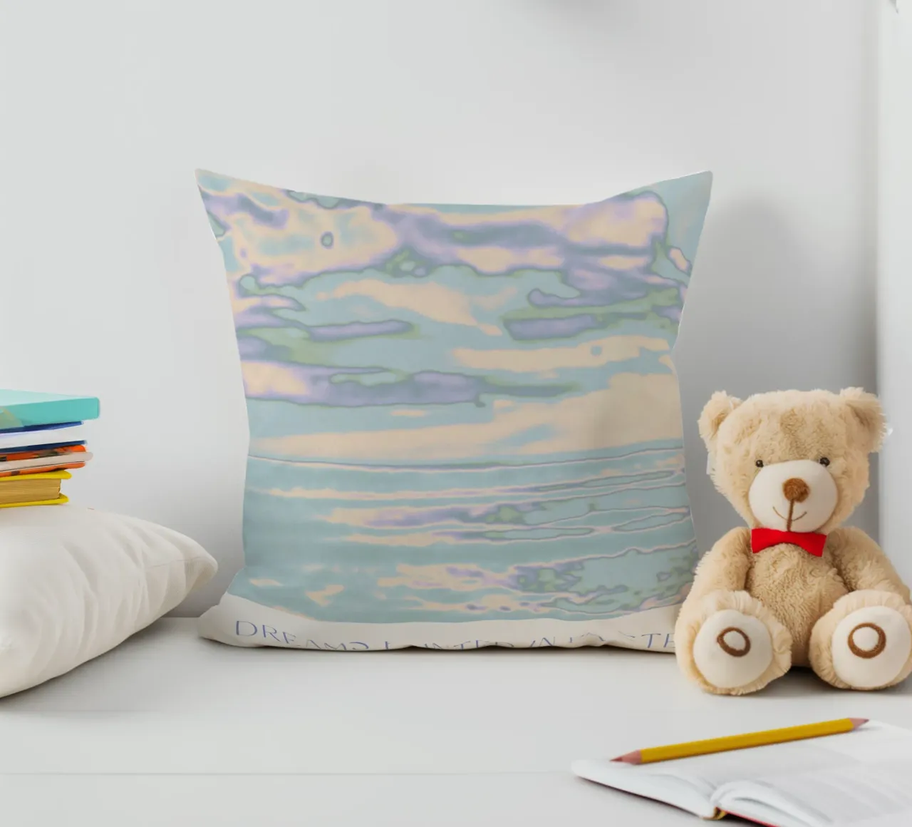 Dreams Painted In Pastel cuscino da treechild