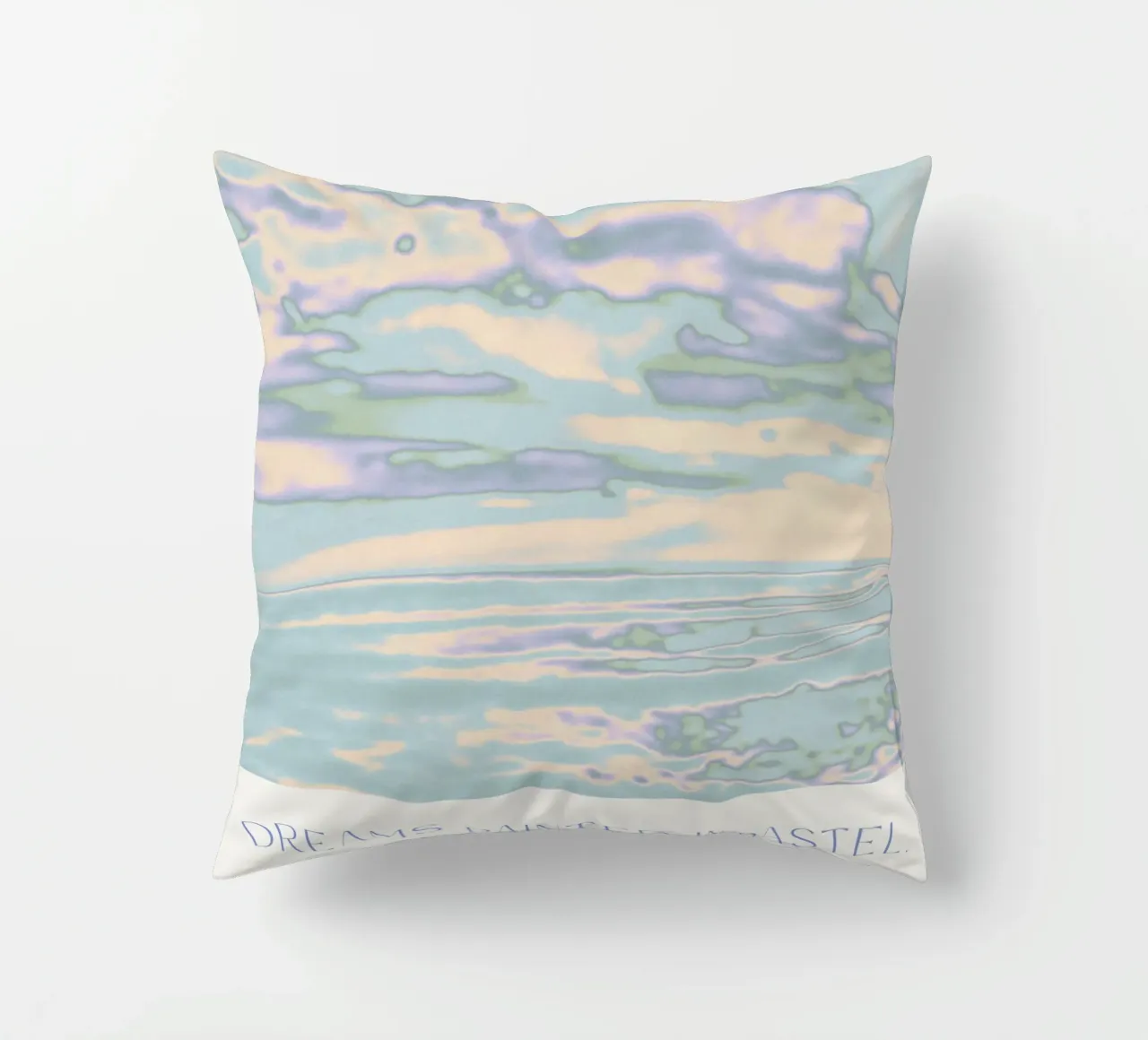 Dreams Painted In Pastel cuscino da treechild