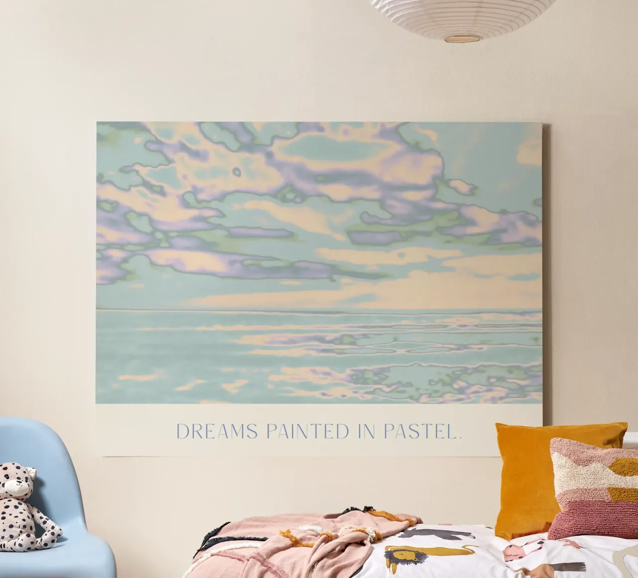 Dreams Painted In Pastel tela con Cornice a cassetta da treechild