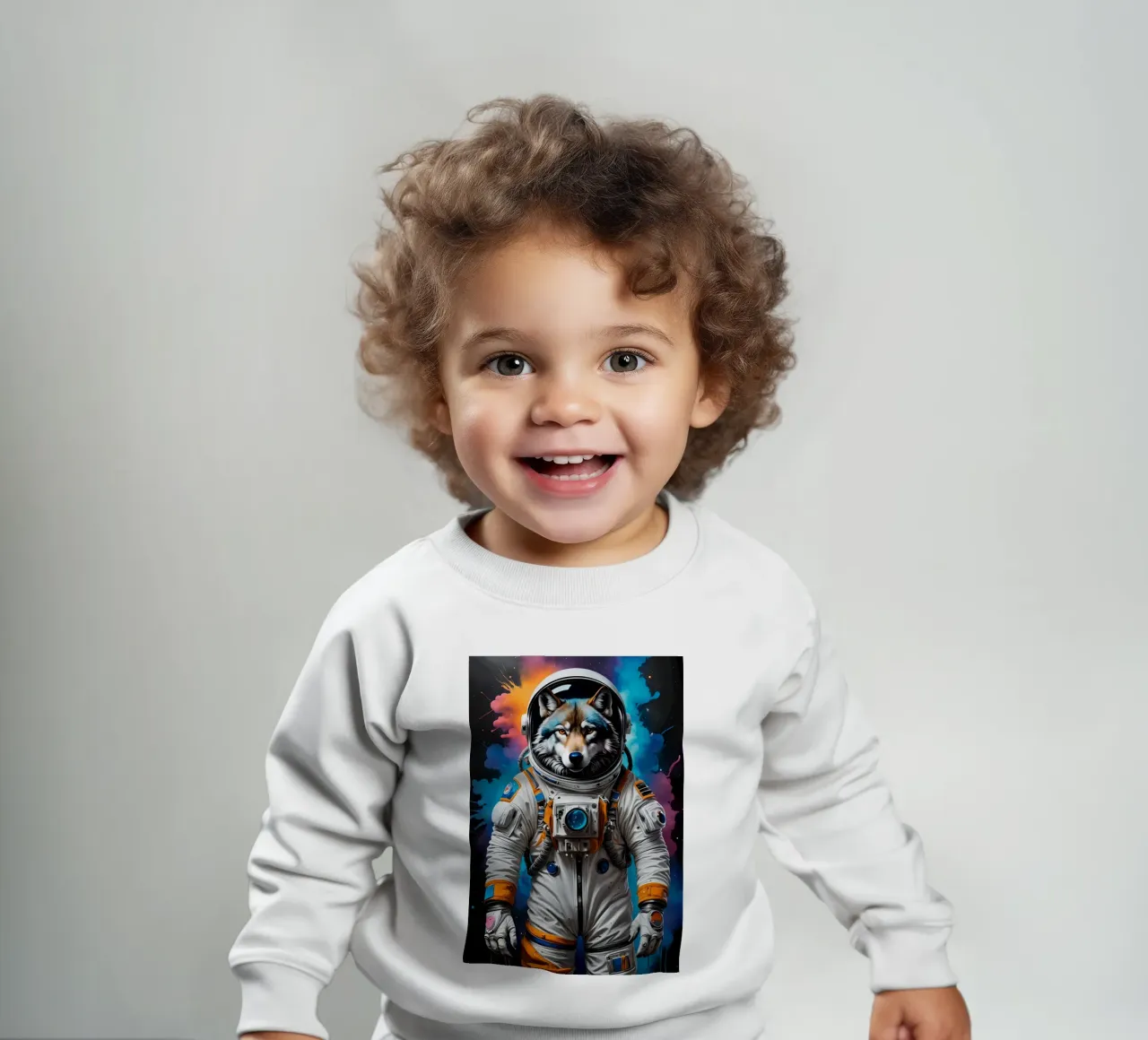 Lupo astronauta felpa neonato da MakArena