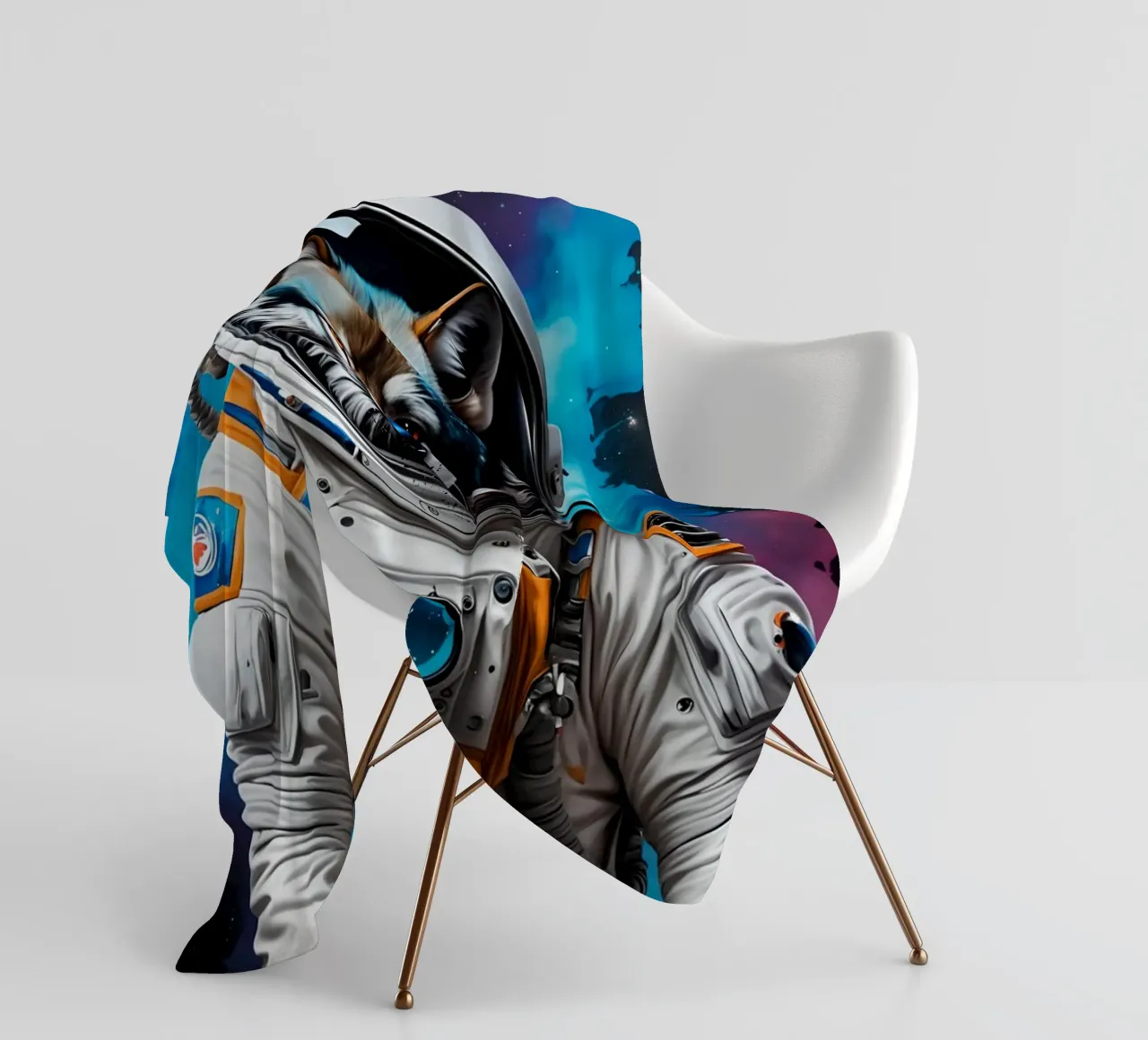 Lupo astronauta coperta in pile da MakArena